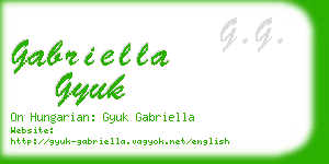 gabriella gyuk business card